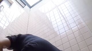 Golden glow of girls peeing inviting and sexy