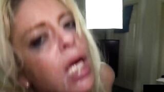 Blonde UK beauty experiences pleasure with daddy Pascal