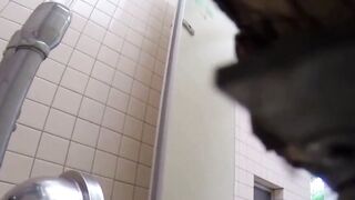 Tokyo ladies peeing on public toilet caught on camera