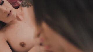 TS Casey Kisses slams thick cock into McKenzie Lees MILF pussy