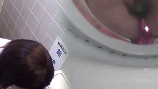 Secret filming of Japanese workers draining bladders at work