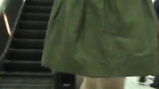 Watch Japanese women relieve themselves in a public toilet
