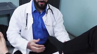 Amone Bane foot fucked by Rikk York while erupting
