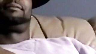 Chubby amateur jerks cock before black throat expertise