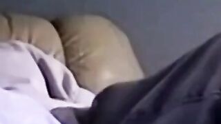 Chubby amateur jerks cock before black throat expertise