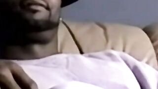 Chubby amateur jerks cock before black throat expertise