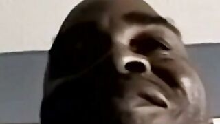 Hunky black amateur tugs BBC to volcanic eruption
