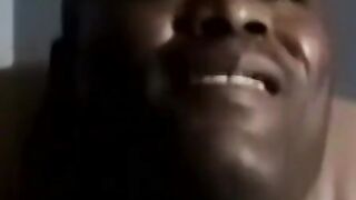 Hunky black amateur tugs BBC to volcanic eruption