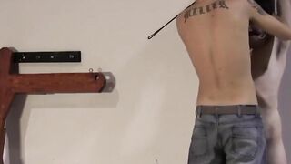 Trevor Edges clothes ripped off by tattooed dom brutally