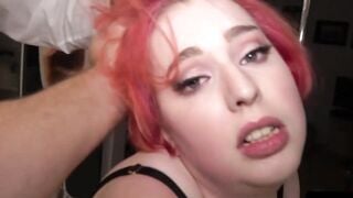 Redhead Olivia Kinks endures slapping and rough smashing