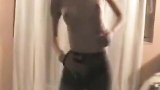 Esposa bailando en video casero amateur