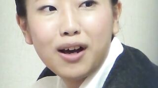 Japanese beauty plays with herself unaware of hidden camera