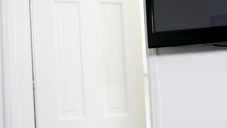 Horny slut coaxes stepbrother into  creampie
