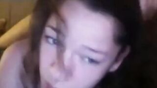 Amateur Webcam Girl Takes a Hard Pounding