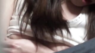 Japanese girl has a long pleasurable session on tape