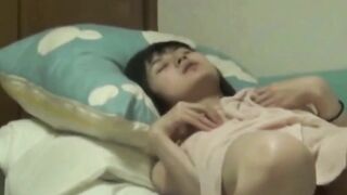 Japanese beauty enjoys herself while being watched