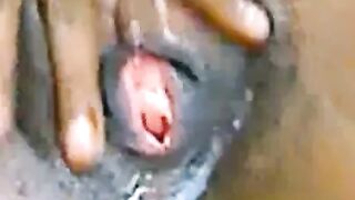 Ebony Solo Play with Sex Toy Hoe 2