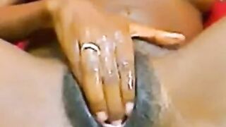 Ebony Solo Play with Sex Toy Hoe 2