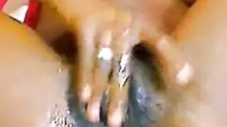 Ebony Solo Play with Sex Toy Hoe 2