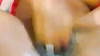 Ebony Solo Play with Sex Toy Hoe 2