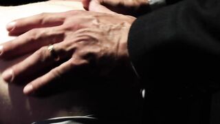 Bearded Max Sergant dildo fucks Zac Steeles ass until he begs