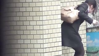 Japanese bath girls unleash rainbow flows in public restroom