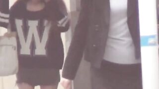 Japanese bath girls unleash rainbow flows in public restroom