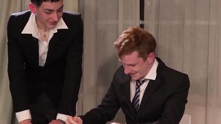 Twinks Ilhan and Markus savagely bareback then cum
