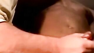 JoeSchmoeXXX.com - Black amateur jerks off and receives blowjob from mature man with