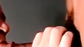 JoeSchmoeXXX.com - Black amateur jerks off and receives blowjob from mature man with