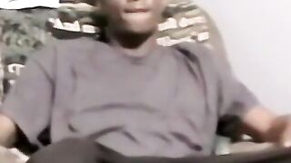 JoeSchmoeXXX.com - Black amateur jerks off and receives blowjob from mature man with