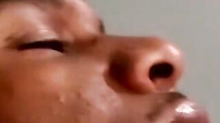 JoeSchmoeXXX.com - Black amateur jerks off and receives blowjob from mature man with