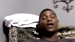 JoeSchmoeXXX.com - Black amateur jerks off and receives blowjob from mature man with