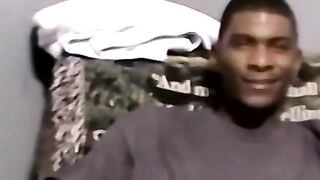 JoeSchmoeXXX.com - Black amateur jerks off and receives blowjob from mature man with