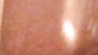 Athletic black BBC camera stroking to climax pride