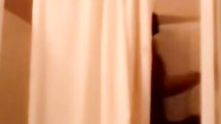 Athletic black BBC camera stroking to climax pride