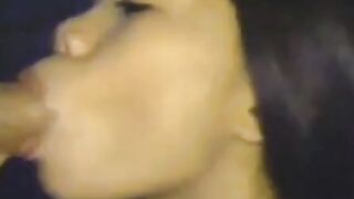 Brunette Asian Amateur Gives Blowjob