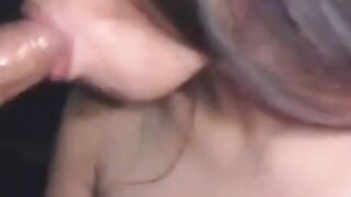Brunette Asian Amateur Gives Blowjob