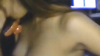 Brunette Asian Amateur Gives Blowjob
