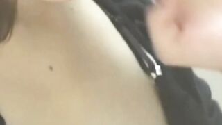 Sneaky footage shows Japanese girl pleasuring herself