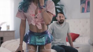 Trans Korra Del Rio presents her tight ass for Johnny Bs cock