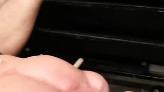 MuscleJockBound.com - Muscular manhole popped with popsicle