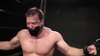 MuscleJockBound.com - Complex ropes ache as weights tug at Pains balls