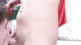 Shaun Mann and Luke James turn wrestling match into anal