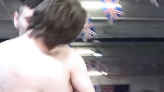 Shaun Mann and Luke James turn wrestling match into anal