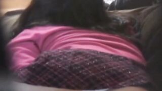 Cam zooms on lace panties while cuties rub beneath