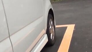 Pretty Asian lifts skirt and floods rack with golden piss