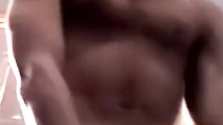 Amateur buddies jerk off before mutual cum explosion