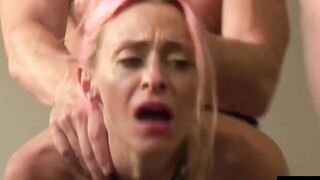 Roxy Lace can barely handle rough smashing and spanking