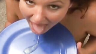Amateur Girl Gives a POV Blowjob and Swallows